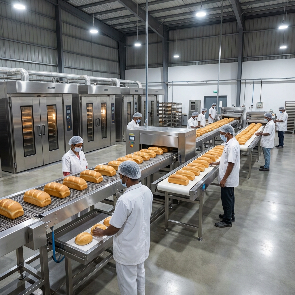 Inside the Gold Slice Bakery Factory
